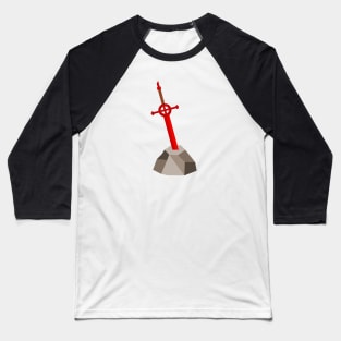 Demon Blood Sword In The Stone Baseball T-Shirt